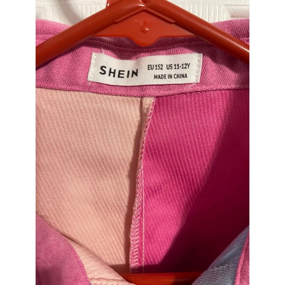 SHEIN Girls Color Block Shirt Size 11/12Y - Picture 2 of 4